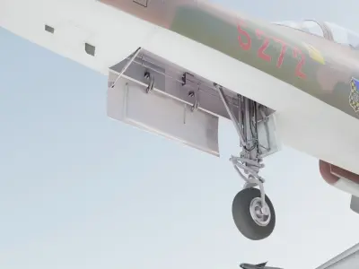 F-5E Jet Fighter Taiwan 3D model