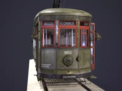 New Orleans Streetcar 3D model