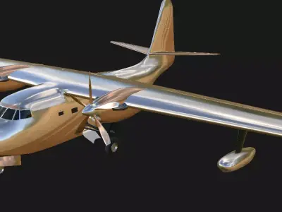 Plane Aircraft  Low-poly 3D model