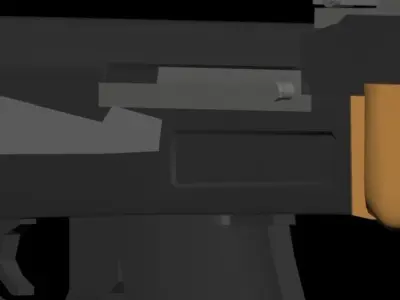 AK-47 rifle Low-poly 3D model shop