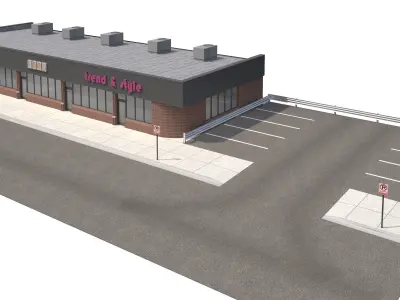 Retail-078 Retail Store 3D model