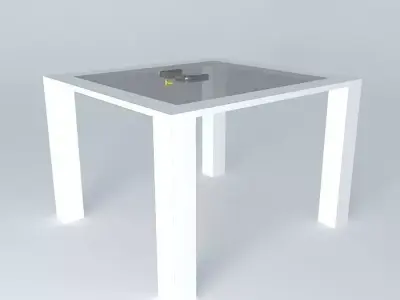 handguns on a table Free 3D model