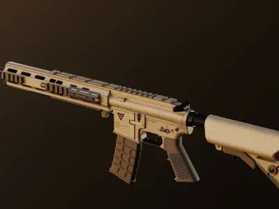 WEAPON PACK 01 Low-poly 3D model Low-poly 3D model