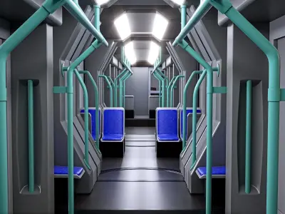 Stadler Tango city tram with 4k textures 3D model