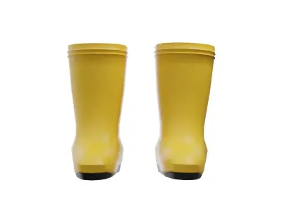 APD Sepatu Boot Low Poly Low-poly 3D model