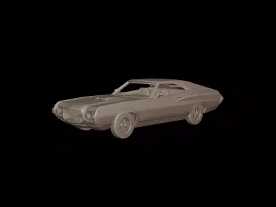 1972 Gran Torino Sport 3D PRINT MODEL 3D print model
