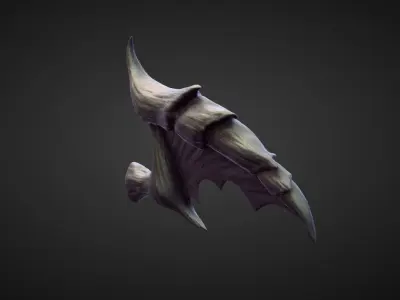 WING40 high poly sculpt 3D model