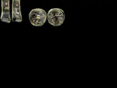 Military Knee Pads PBR 4k Low-poly 3D model