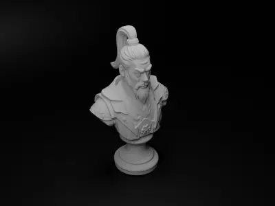 Mongol Archer Bust Chess 3D print model purchase