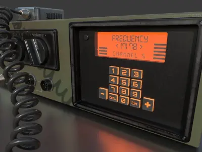 Military Radio Receiver 3D model