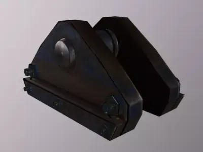 Crane Roof Cap Low-poly 3D model