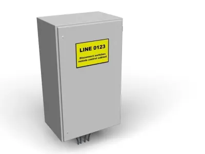 Disconnect switches remote control cabinet 3D model