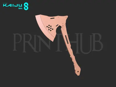 Kaiju No 8 - Kikoru Shinomiya Axe AX-0113 3D print model