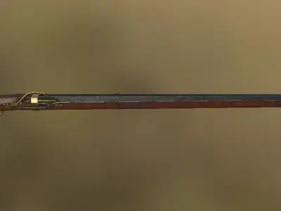 Tanegashima matchlock Free low-poly 3D model