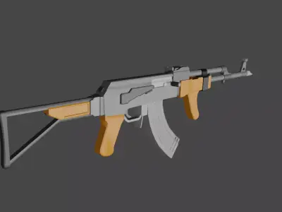 Ak-47 ak - rifle 3D model 7