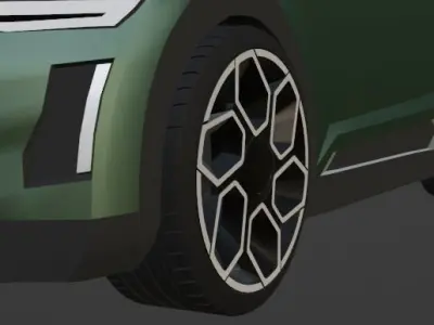 Concept car Rim Low-poly 3D model