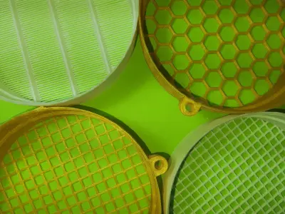 3D Print Ready 1 mm Sieve Set 3D print model