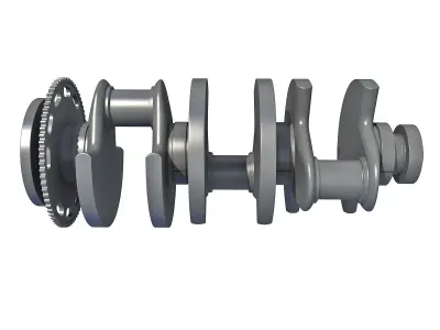 Crankshaft  V6 Engine 3D model