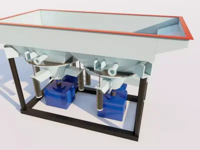 Jigging Separator Machine 3D Model 3D model
