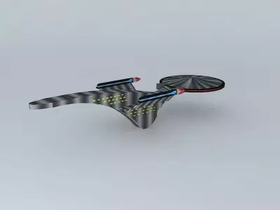 The USS Vanguard NX01 Starship Free 3D model