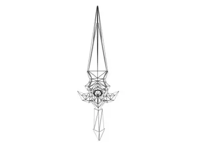 Texture Ready Dagger Free low-poly 3D model