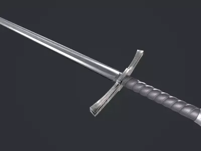 Sword Low-poly 3D model 90