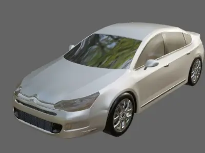 Citroen C5 2012 MODEL  UNFINISHED 3D Low-poly 3D model