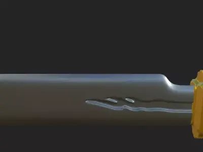 Fantasy Sword Free 3D model 2