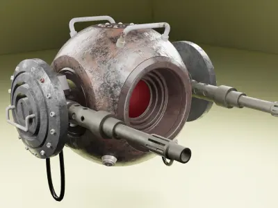 gun armor 3D model