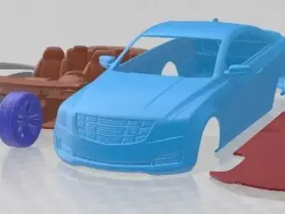 Cadillac ATS Coupe 2015 Printable Car 3D print model