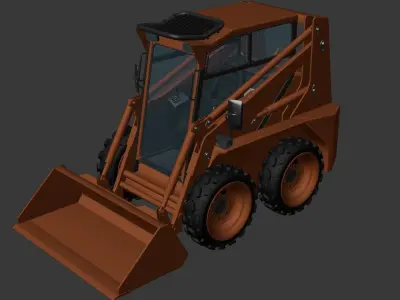 Tractor Machine Locust Loader 2024 Low-poly 3D model
