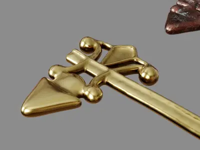 Old key 3D model