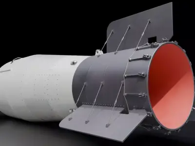 RDS-220 Tsar Bomba Hydrogen Bomb 3D model