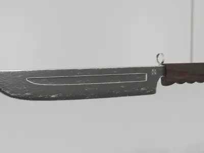 Bayonet knife army Free low-poly 3D model