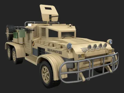 Desert Runner Concept 3D model