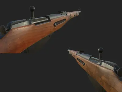 Mosin Nagant Low-poly 3D model get
