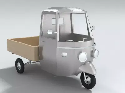 laos 3 Wheel Motorcycle 3D model