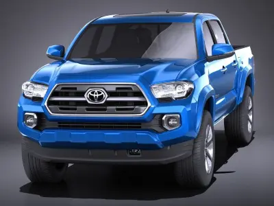 Toyota Tacoma Double Cab 2018 VRAY 3D model
