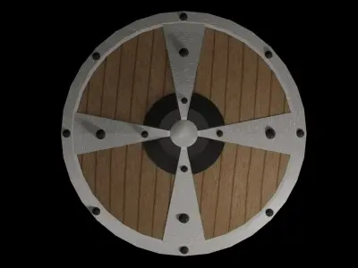 Low poly ancient shield Free low-poly 3D model