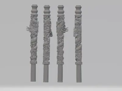 Wukong Weapon - Chinese Combat Staff  3D print model