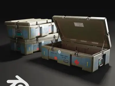 Ammo Crate - PBR Game Ready Low-poly 3D model
