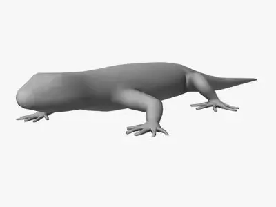 Low Poly Lizard Low-poly 3D model