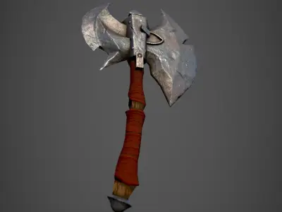 Battle Axe 3D model 3