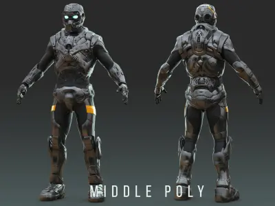 Star trooper Armor High res 3D model