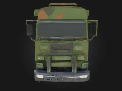 Military Transport Truck  Rugged Power for Tactical Missions 3D model