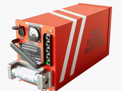 Flight Voice Record Box 3D model