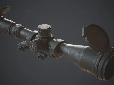 Nightforce NX8 Low-poly 3D model