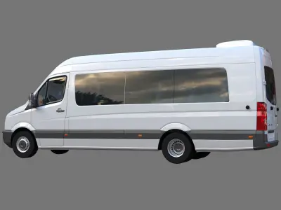 Passenger minibus VW Crafter 50 3D model