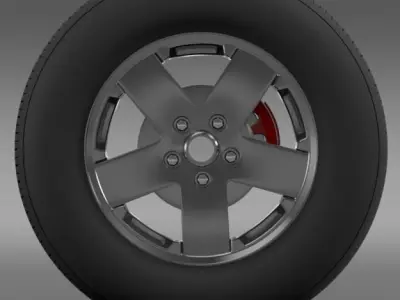 Jeep Wrangle wheel 3D model
