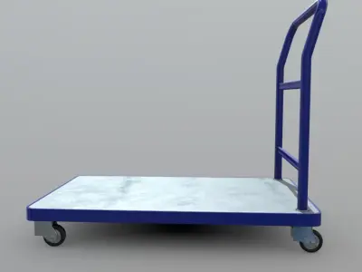 Platform Truck Low-poly 3D model purchase